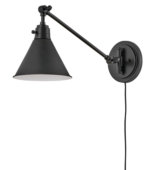 Hinkley - 3690BK - One Light Wall Sconce - Arti - Black