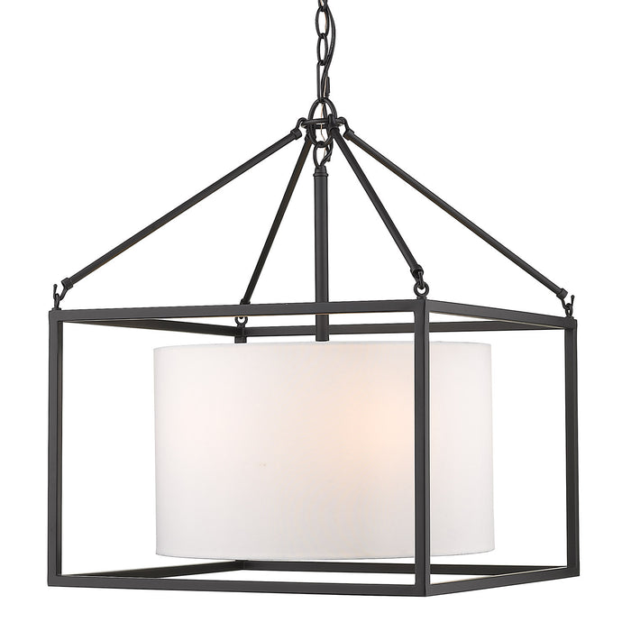 Five Light Chandelier from the Manhattan collection in Matte Black finish