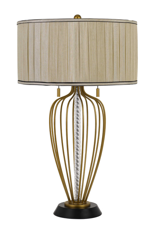 Cal Lighting - BO-2859TB - Two Light Table Lamp - Laval - Antique Brass/Black