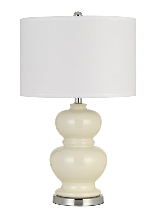Cal Lighting - BO-2884TB-2-WHT - Two Light Table Lamp - Bergamo - Ivory White