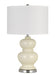 Cal Lighting - BO-2884TB-2-WHT - Two Light Table Lamp - Bergamo - Ivory White