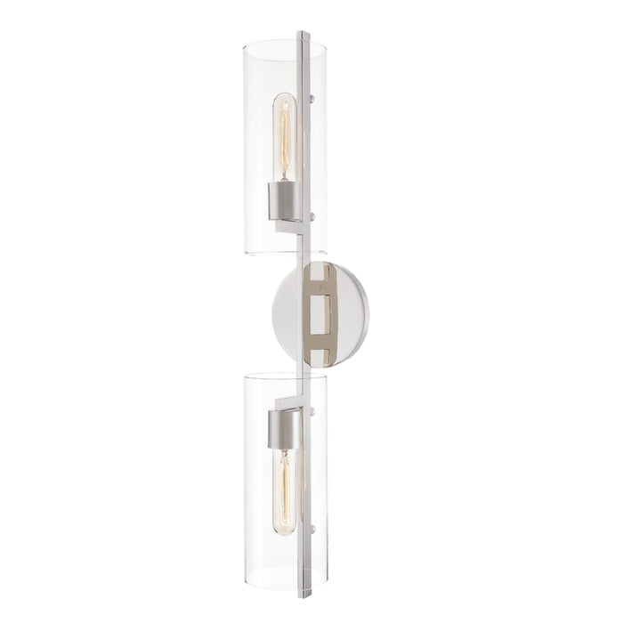 Mitzi - H326102-PN - Two Light Wall Sconce - Ariel