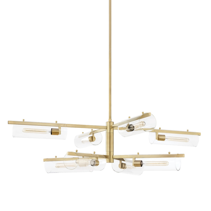 Mitzi - H326808-AGB - Eight Light Chandelier - Ariel