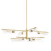 Mitzi - H326808-AGB - Eight Light Chandelier - Ariel