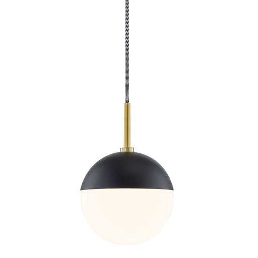 Mitzi - H344701-AGB/BK - One Light Pendant - Renee
