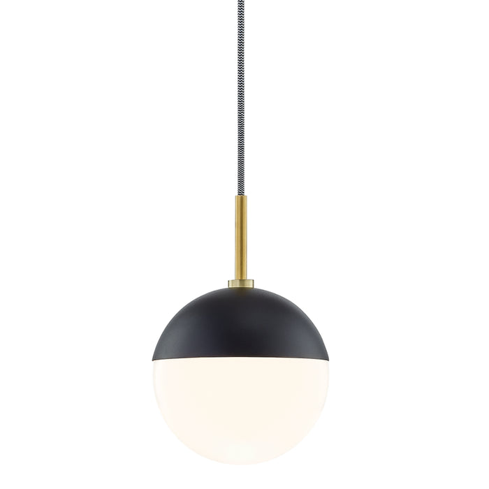 Mitzi - H344701-AGB/BK - One Light Pendant - Renee