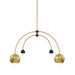Mitzi - H348804-AGB/BK - Four Light Chandelier - Willow