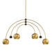 Mitzi - H348806-AGB/BK - Six Light Chandelier - Willow