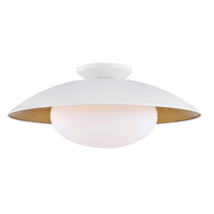 Mitzi - H368601L-WH/GL - One Light Semi Flush Mount - Cadence