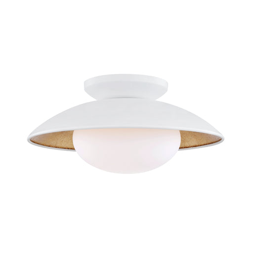 Mitzi - H368601M-WH/GL - One Light Semi Flush Mount - Cadence