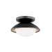 Mitzi - H368601S-BLK/GL - One Light Semi Flush Mount - Cadence