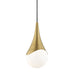 Mitzi - H375701S-AGB - One Light Pendant - Ariana
