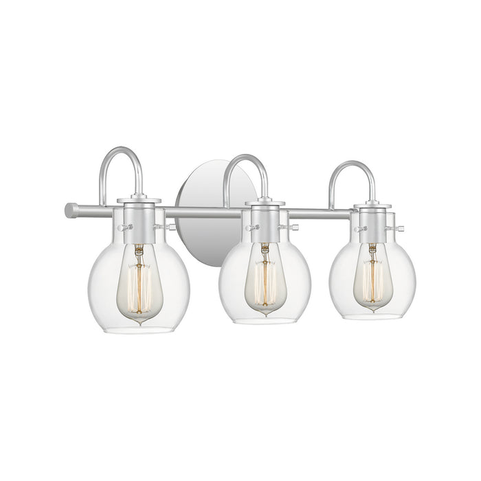 Three Light Bath Fixture from the Andrews collection in Polished Chrome finish