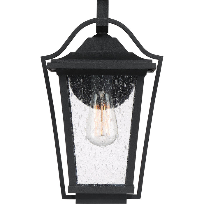 One Light Outdoor Wall Lantern from the Darius collection in Earth Black finish