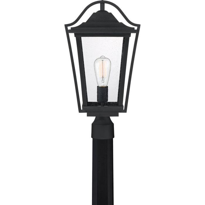 One Light Outdoor Post Mount from the Darius collection in Earth Black finish