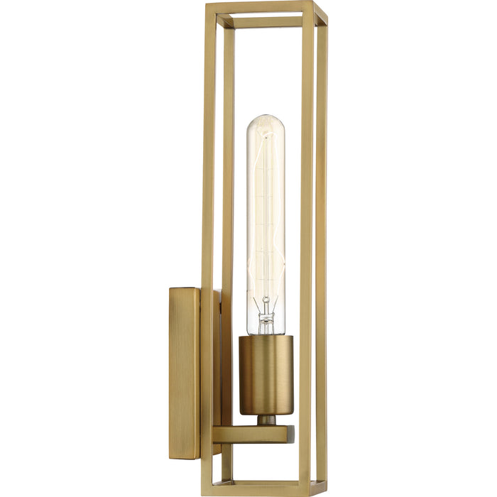 One Light Bath from the Leighton collection in Weathered Brass finish