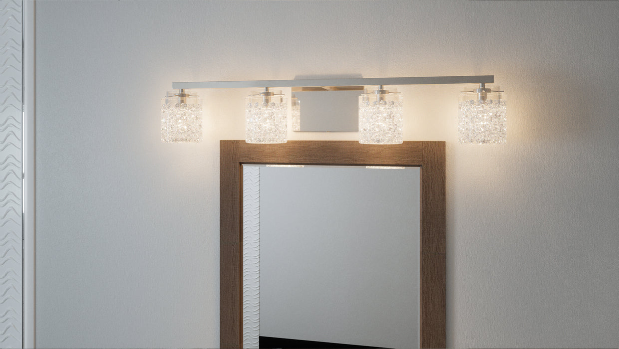 Four Light Bath Fixture from the Purcell collection in Polished Chrome finish