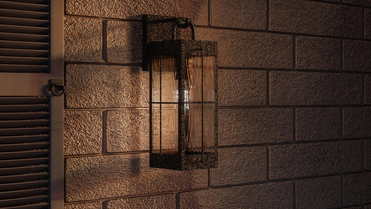 Two Light Outdoor Wall Lantern from the Ward collection in Gilded Bronze finish