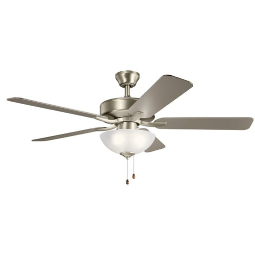 Kichler - 330017NI - 52``Ceiling Fan - Basics Pro Select - Brushed Nickel