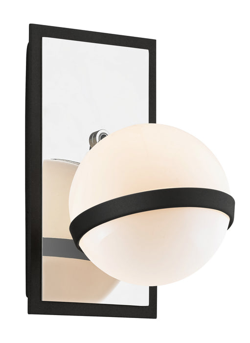 Troy Lighting - B7161 - One Light Wall Sconce - Ace - Carbide Blk With Polished Nickel Accents