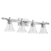 Quorum - 5077-4-64 - Four Light Vanity - Aspen - Classic Nickel