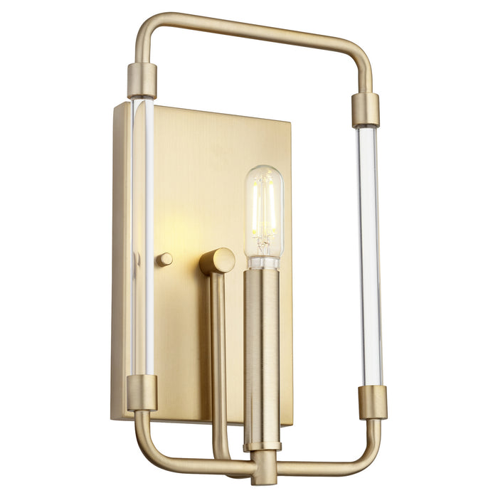 One Light Wall Mount from the Optic collection in Aged Brass finish