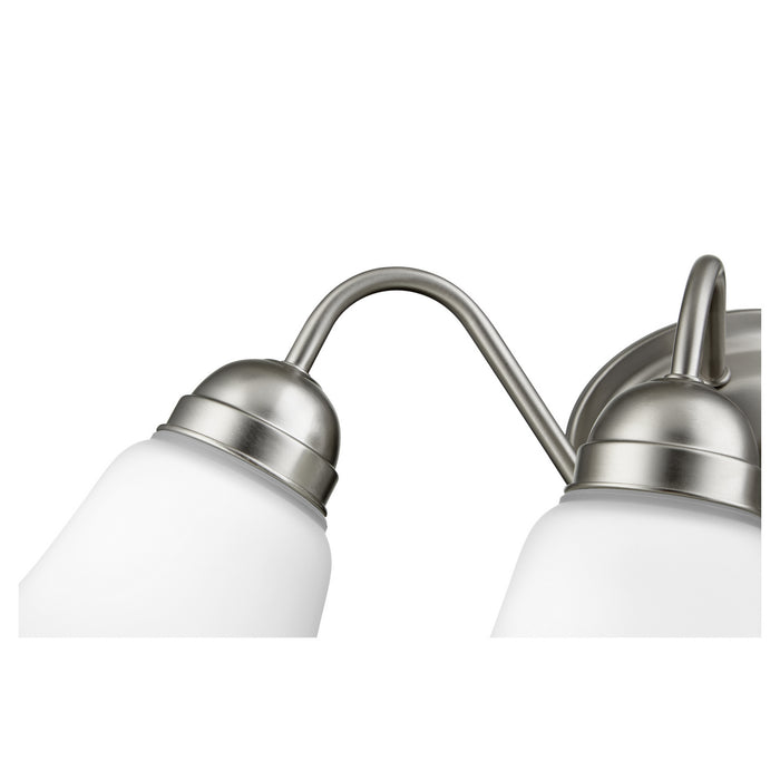 Four Light Wall Mount in Satin Nickel finish