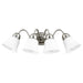 Quorum - 5404-4-65 - Four Light Wall Mount - Satin Nickel
