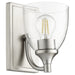 Quorum - 5459-1-265 - One Light Wall Mount - Enclave - Satin Nickel w/ Clear/Seeded
