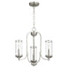 Quorum - 6044-3-65 - Three Light Chandelier - Collins - Satin Nickel