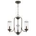 Quorum - 6044-3-86 - Three Light Chandelier - Collins - Oiled Bronze