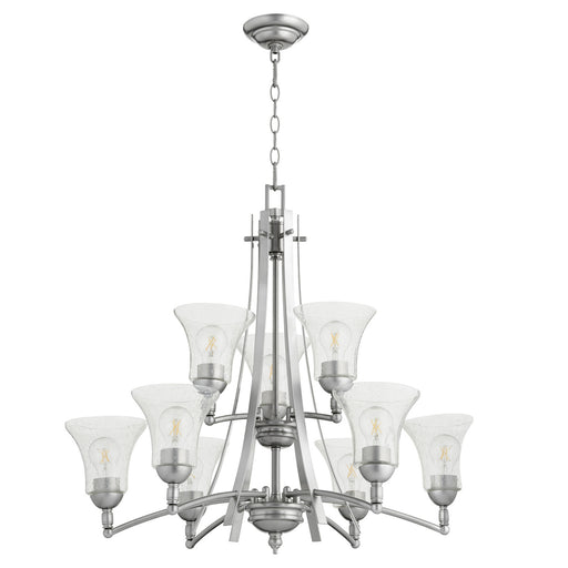 Quorum - 6177-9-64 - Nine Light Chandelier - Aspen - Classic Nickel