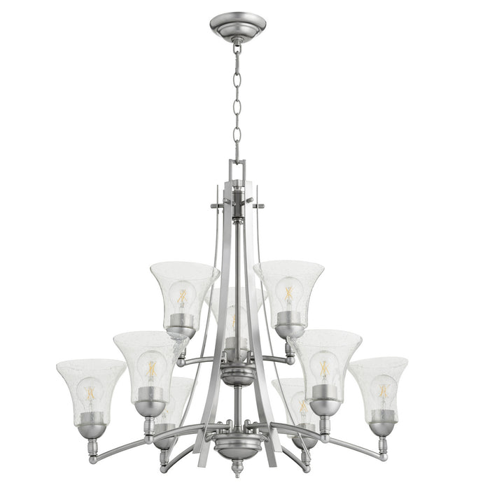 Quorum - 6177-9-64 - Nine Light Chandelier - Aspen - Classic Nickel