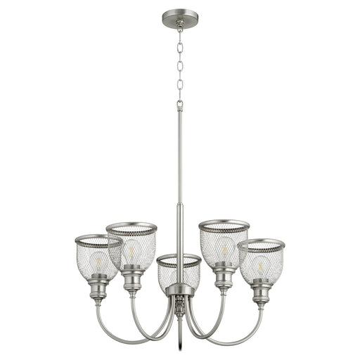 Quorum - 6212-5-65 - Five Light Chandelier - Omni - Satin Nickel