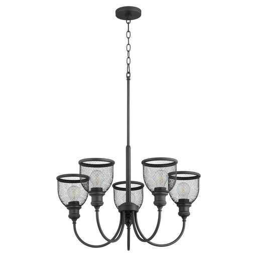 Quorum - 6212-5-69 - Five Light Chandelier - Omni - Noir