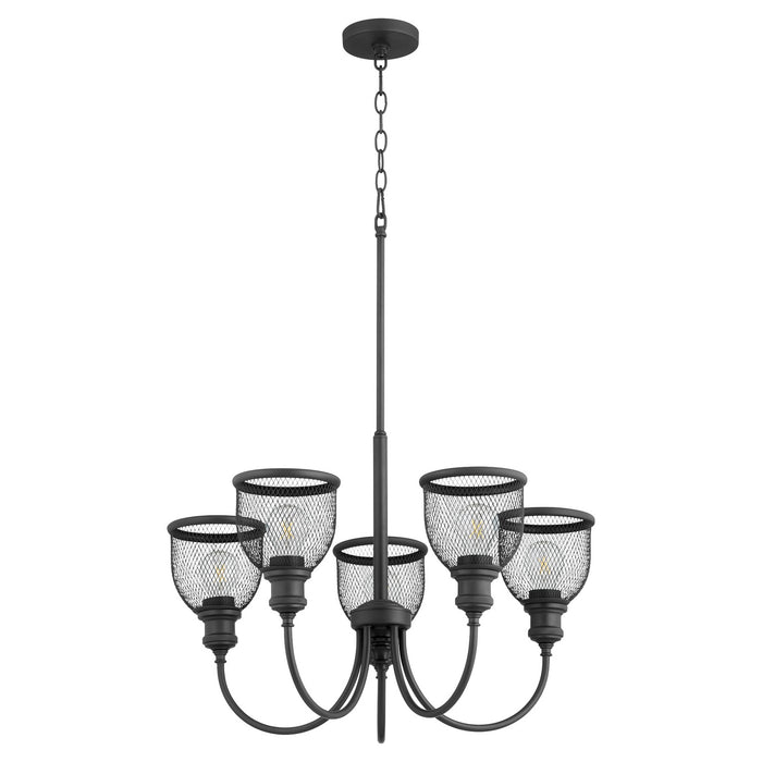Quorum - 6212-5-69 - Five Light Chandelier - Omni - Noir