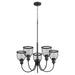Quorum - 6212-5-69 - Five Light Chandelier - Omni - Noir