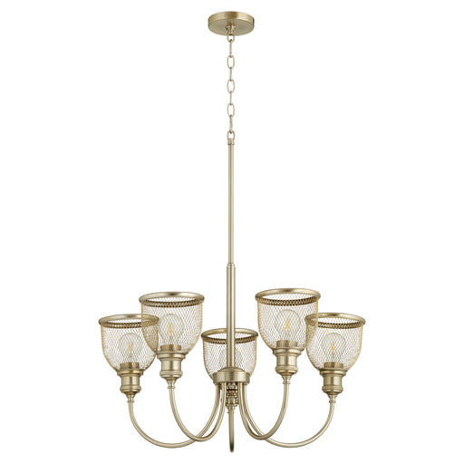 Quorum - 6212-5-80 - Five Light Chandelier - Omni - Aged Brass