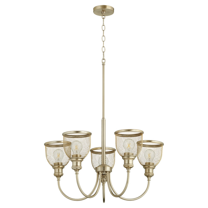 Quorum - 6212-5-80 - Five Light Chandelier - Omni - Aged Brass