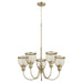 Quorum - 6212-5-80 - Five Light Chandelier - Omni - Aged Brass