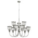 Quorum - 6212-9-65 - Nine Light Chandelier - Omni - Satin Nickel