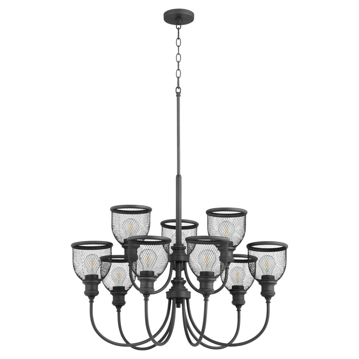 Quorum - 6212-9-69 - Nine Light Chandelier - Omni - Noir