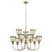 Quorum - 6212-9-80 - Nine Light Chandelier - Omni - Aged Brass