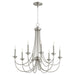 Quorum - 6250-8-65 - Eight Light Chandelier - Brooks - Satin Nickel