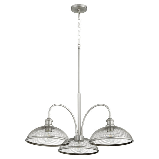 Quorum - 6312-3-65 - Three Light Chandelier - Omni - Satin Nickel