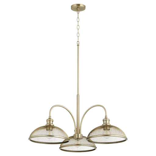 Quorum - 6312-3-80 - Three Light Chandelier - Omni - Aged Brass