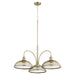 Quorum - 6312-3-80 - Three Light Chandelier - Omni - Aged Brass