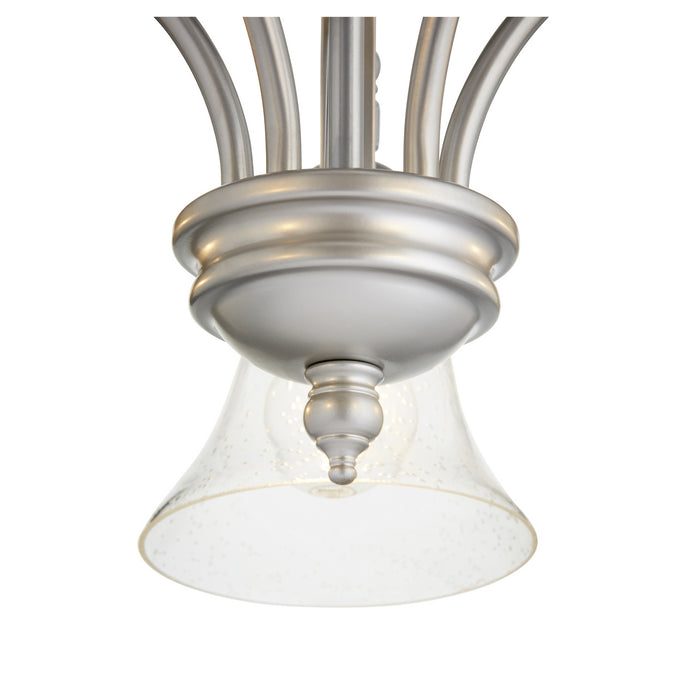 Five Light Chandelier from the Aspen collection in Classic Nickel finish