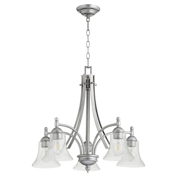 Quorum - 6477-5-64 - Five Light Chandelier - Aspen - Classic Nickel