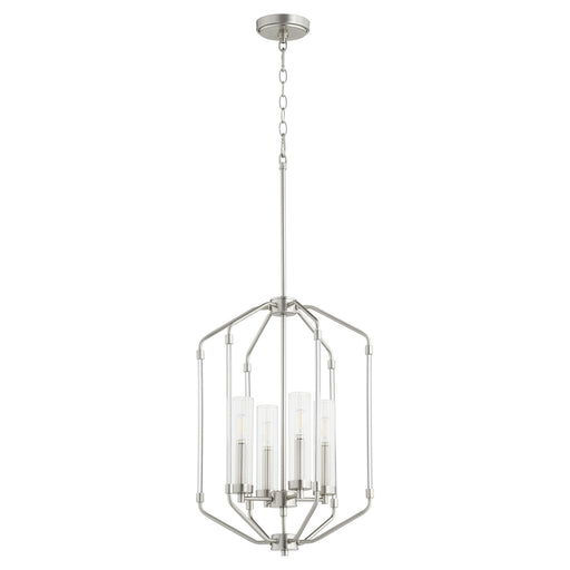 Quorum - 6963-4-65 - Four Light Entry Pendant - Citadel - Satin Nickel